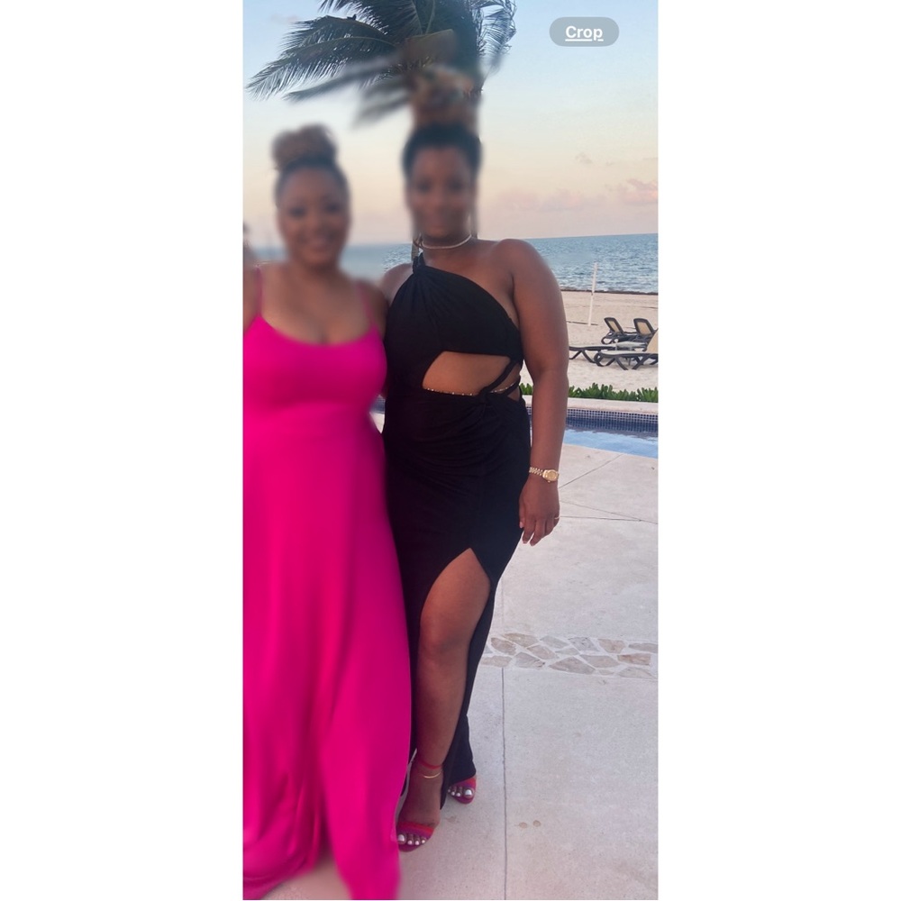 Elegant Black Cutout Dress